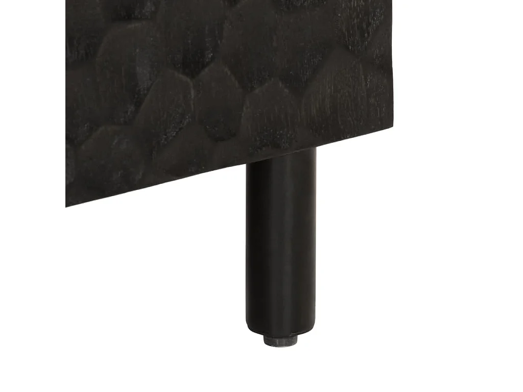 Móvel de apoio 60x33x75 cm madeira de mangueira maciça preto