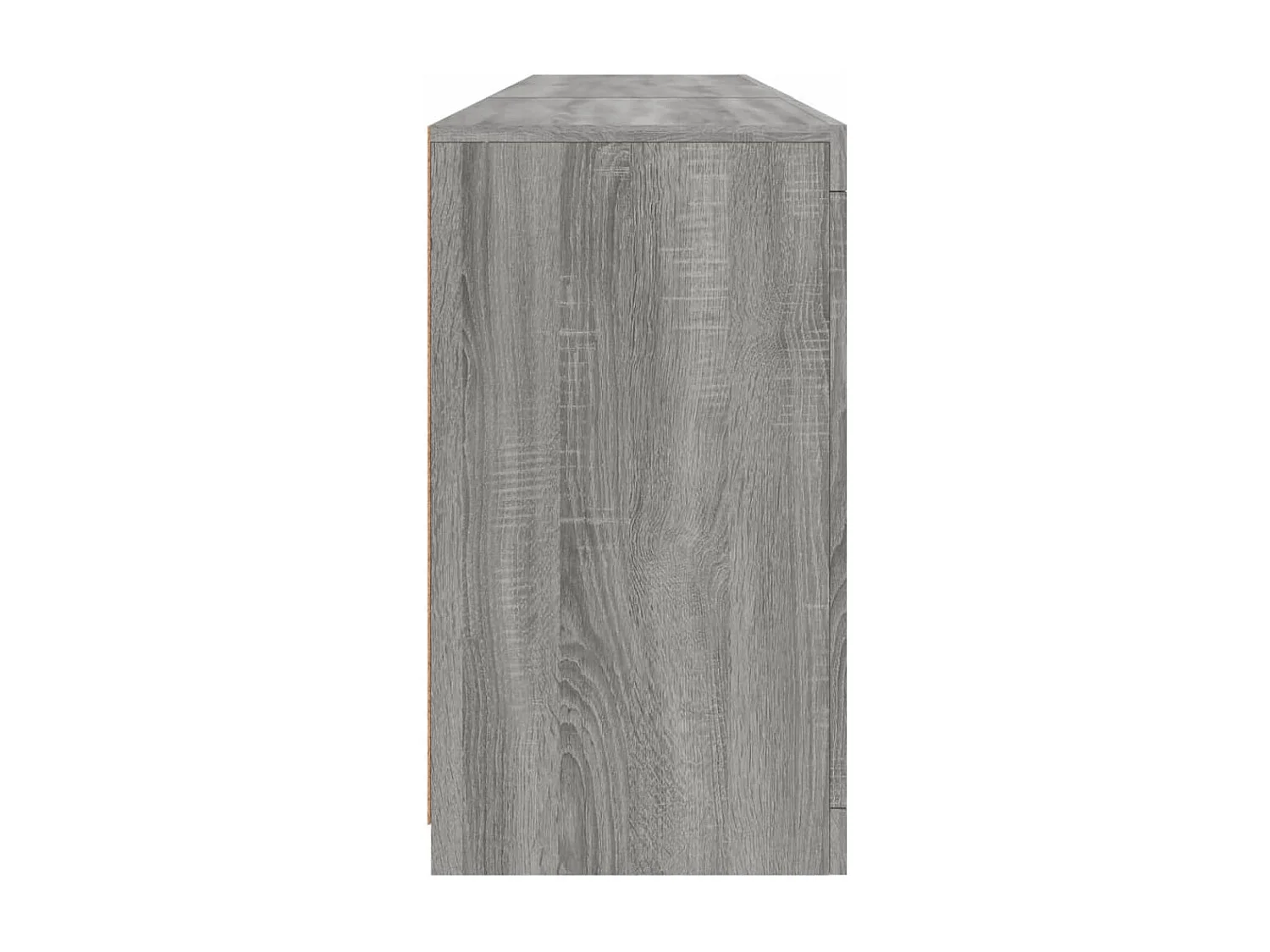 Aparador com luzes LED 181,5x37x67 cm cinzento sonoma