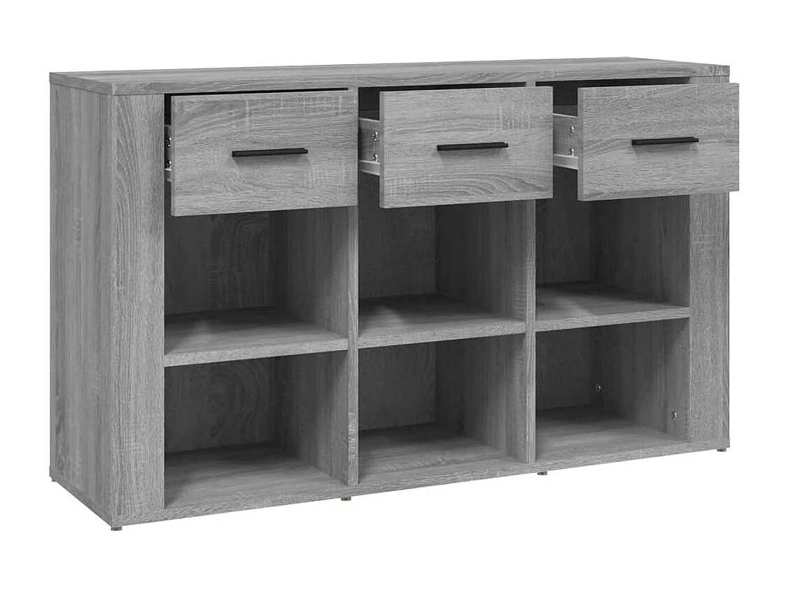 Sideboard Grau Sonoma 100x30x59,5 cm Holzwerkstoff