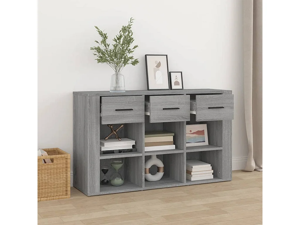 Aparador 100x30x59,5 cm derivados de madeira cinzento sonoma