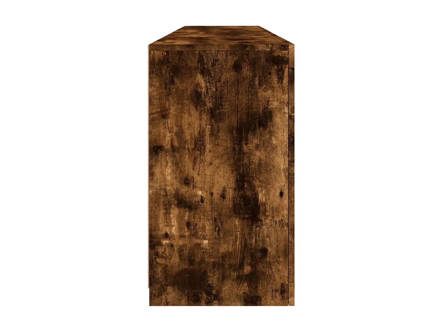 Aparador con luces LED roble ahumado 164x37x67 cm