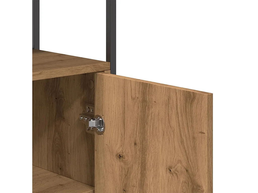 Credenza Rovere Artigianale 70x30x80 cm in Legno Multistrato