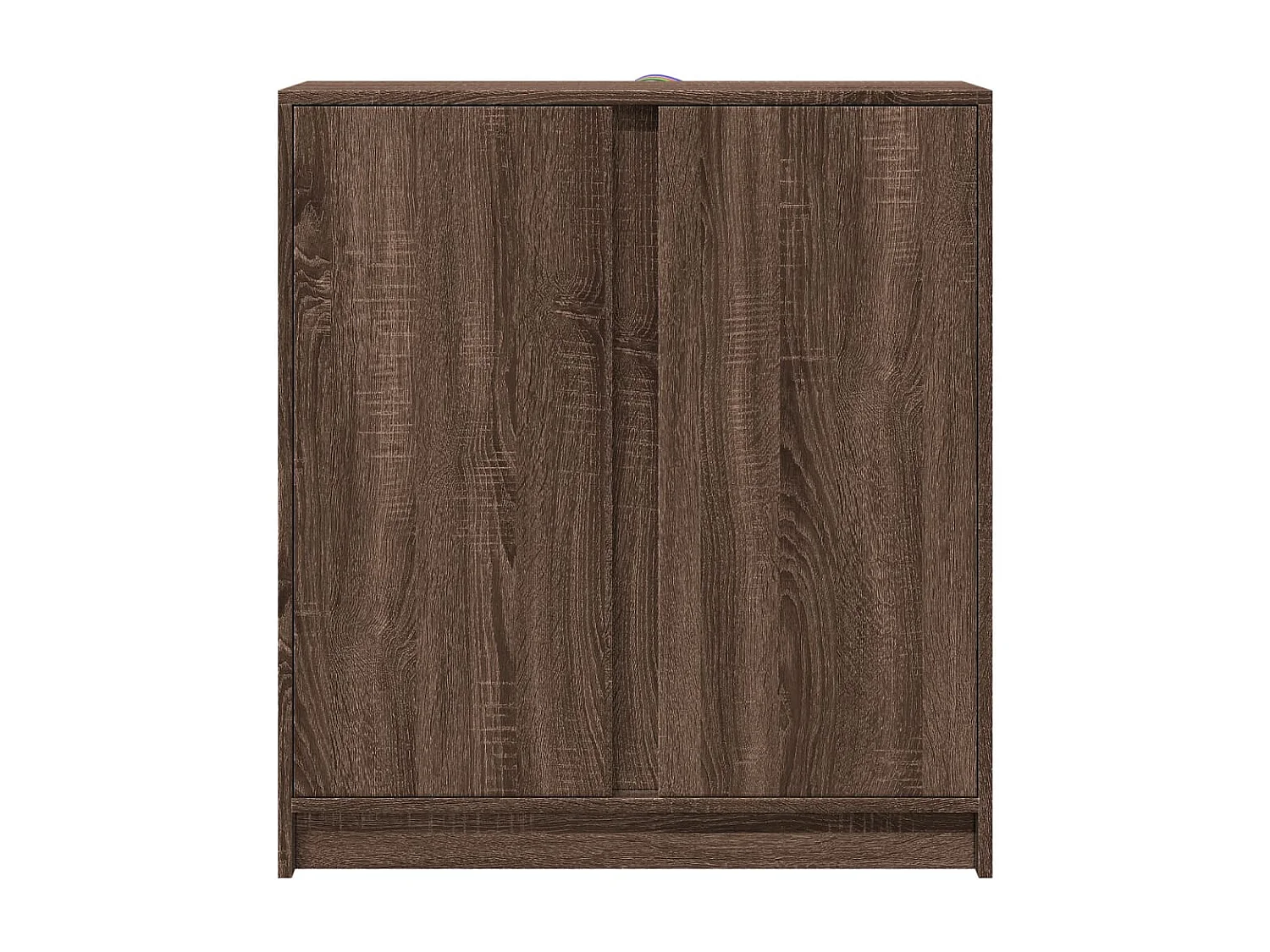 LED-Sideboard Braun Eichen-Optik 77x34x85 cm Holzwerkstoff