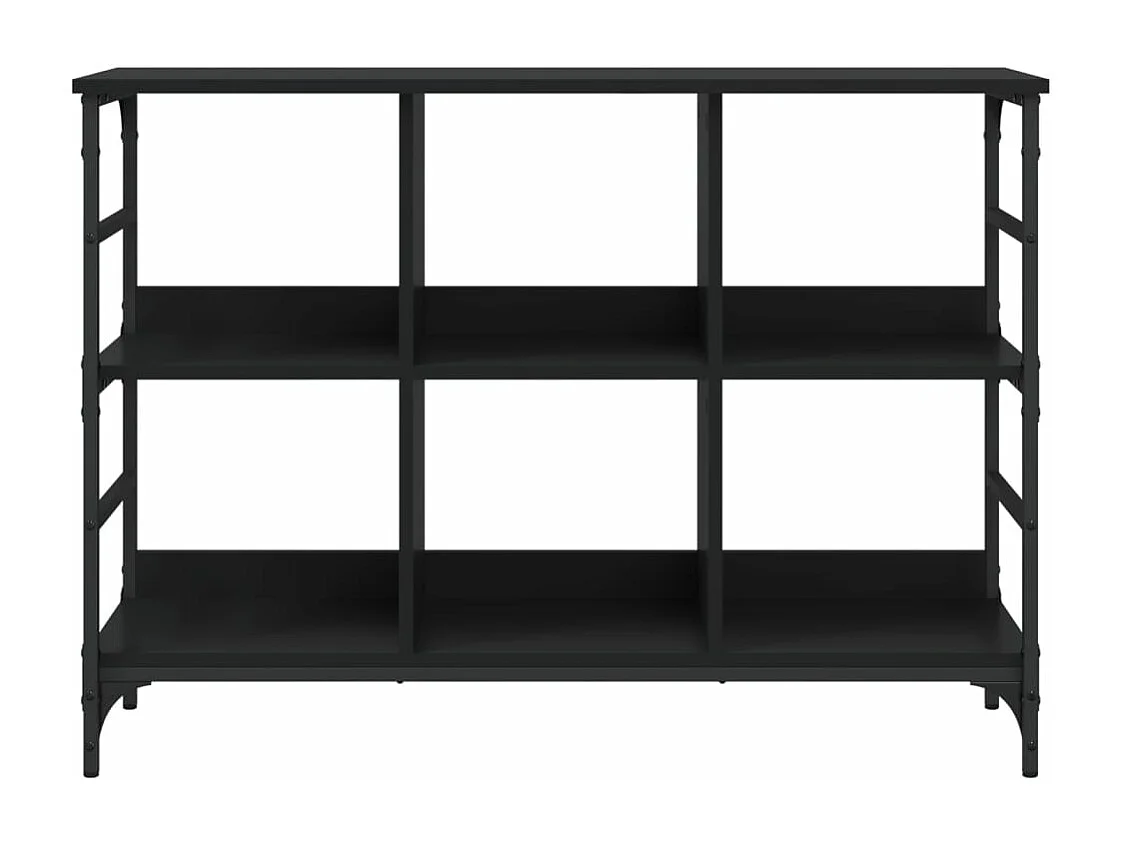 Buffet noir 102x32x73,5 cm bois d'ingénierie