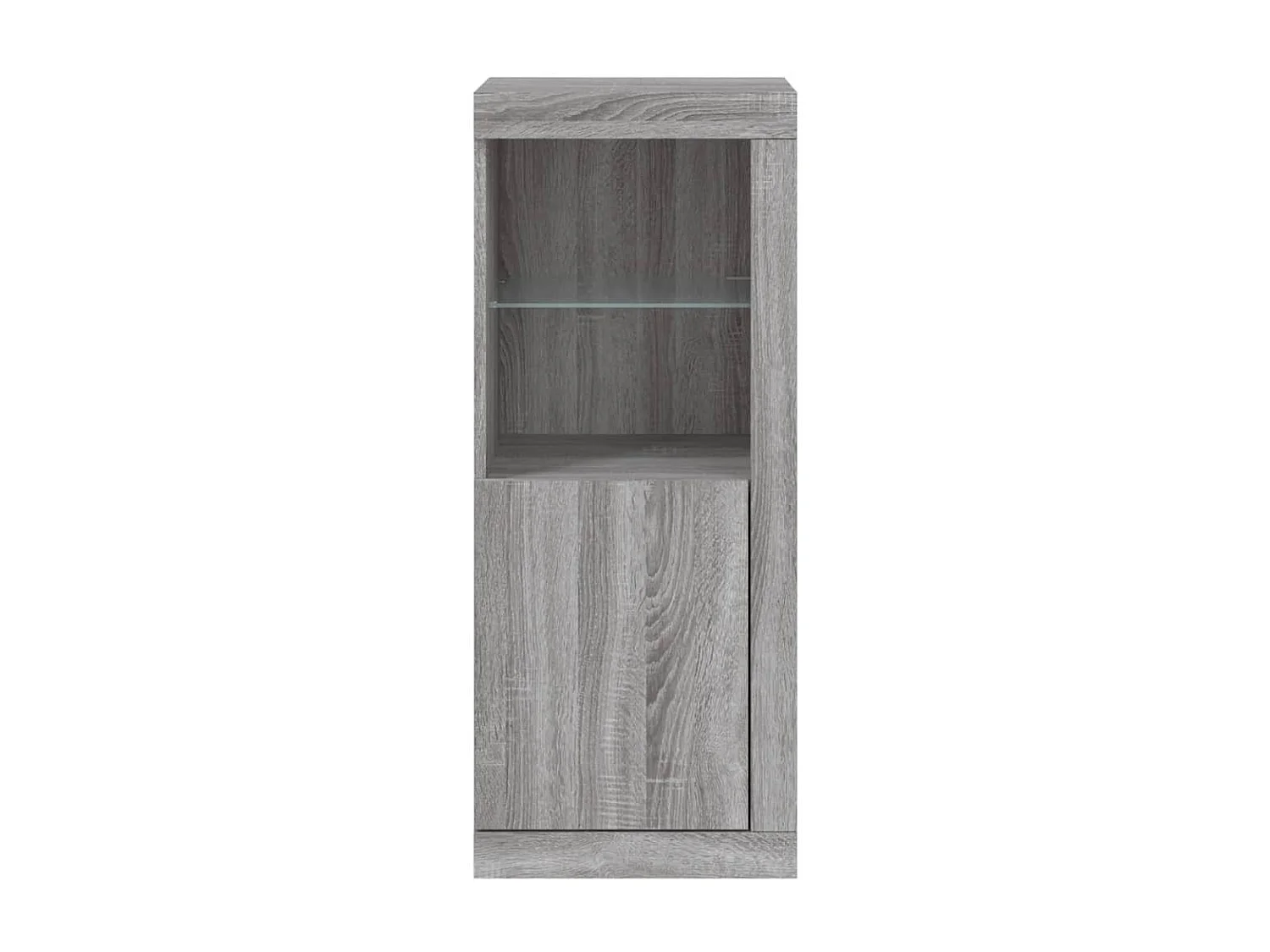 Credenza con Luci LED Grigio Sonoma 41x37x100 cm