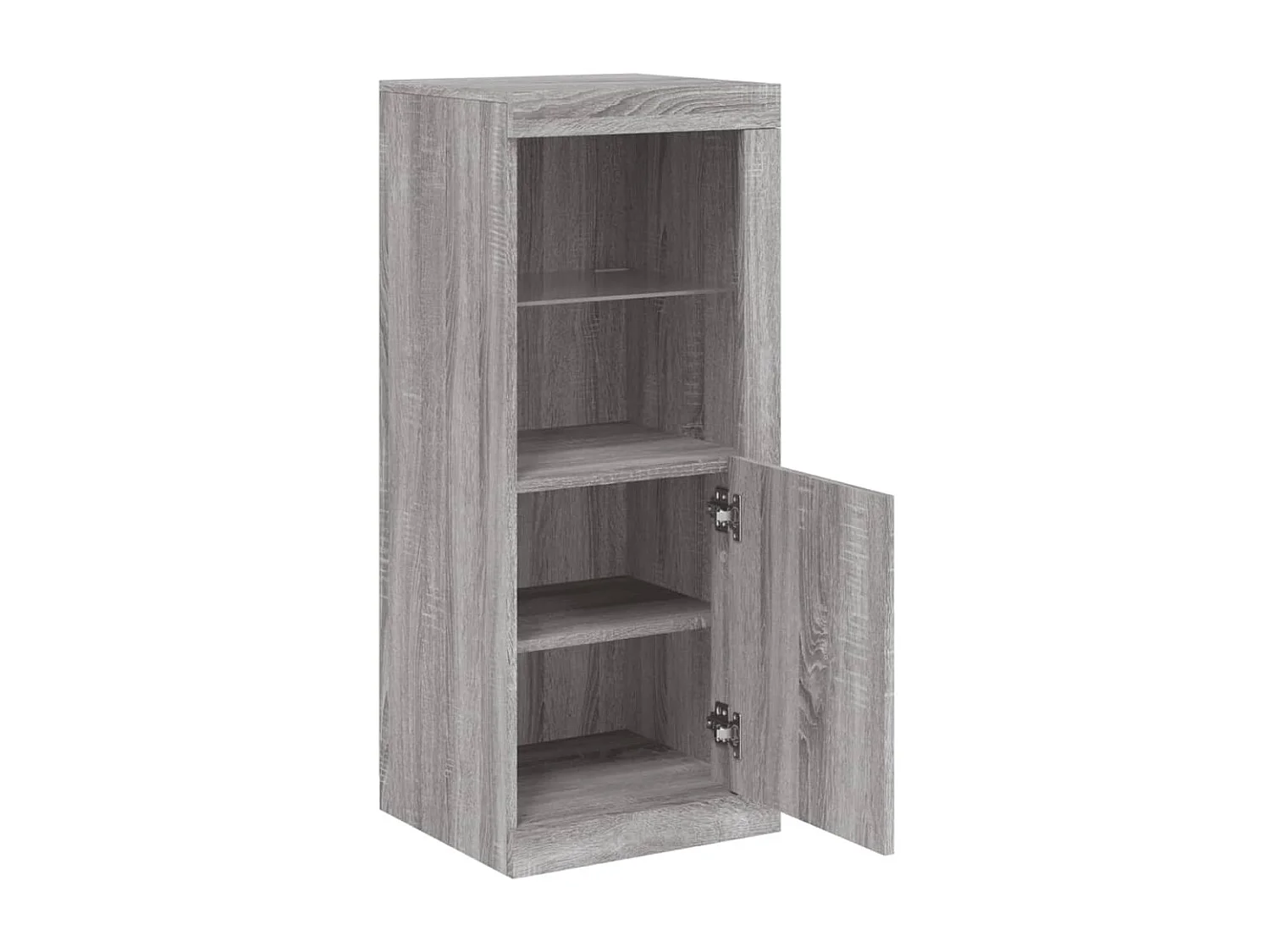 Credenza con Luci LED Grigio Sonoma 41x37x100 cm