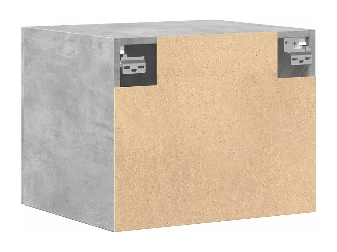 Armoire murale gris béton 50x42,5x40 cm bois d'ingénierie