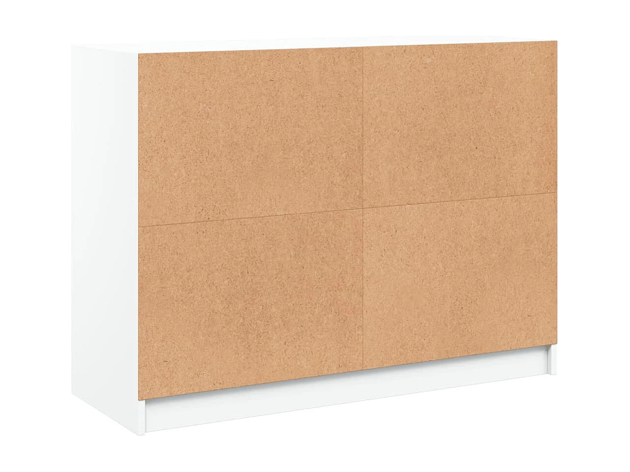 Buffet blanc 102x37x75,5 cm bois d'ingénierie