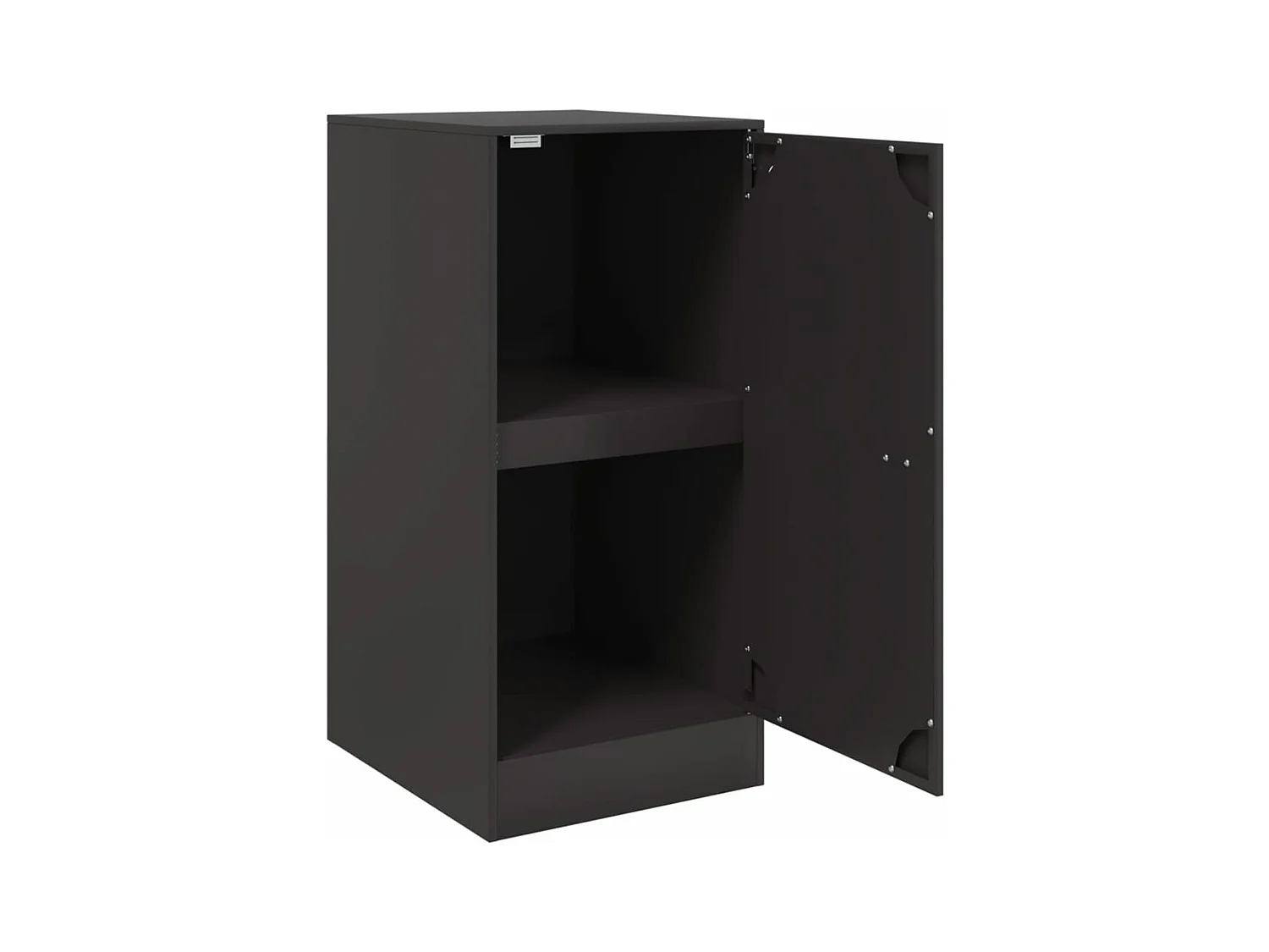Aparador de acero negro 34,5x39x73 cm