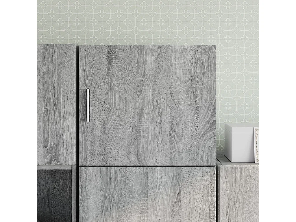 Armoire murale sonoma gris 45x42,5x40 cm bois d'ingénierie