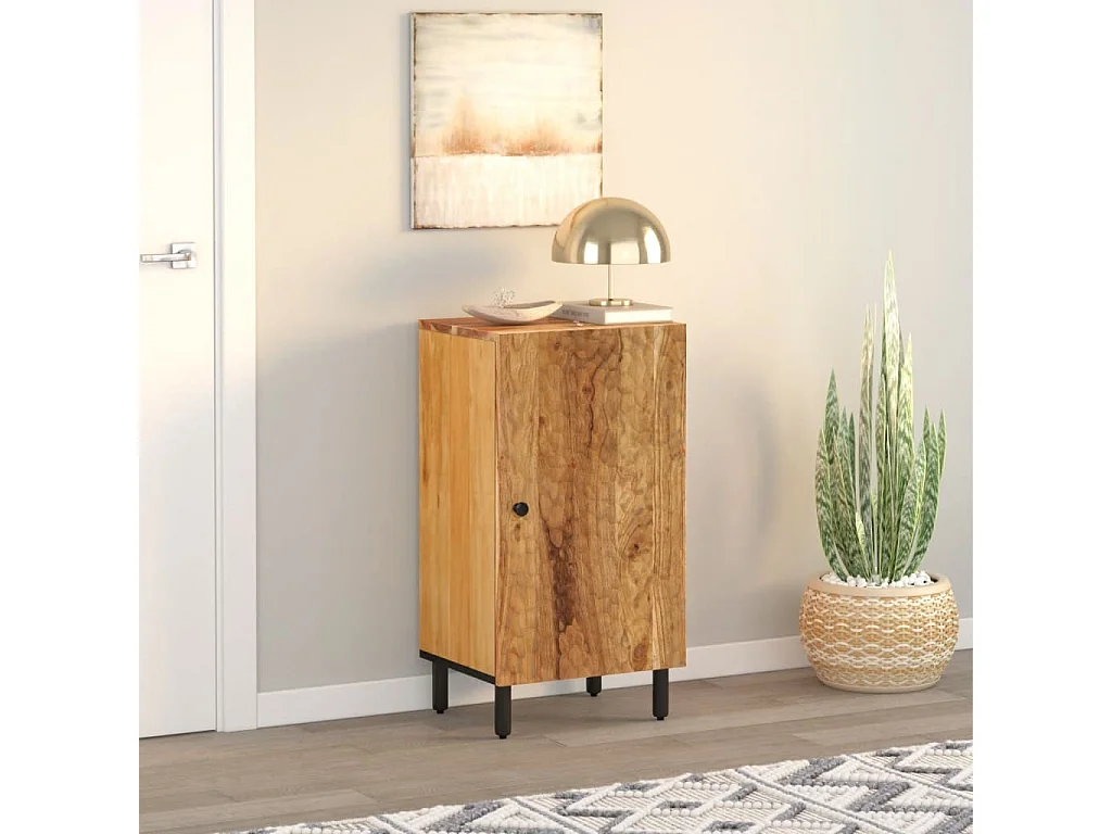 Beistellschrank 40x33x75 cm Massivholz Akazie