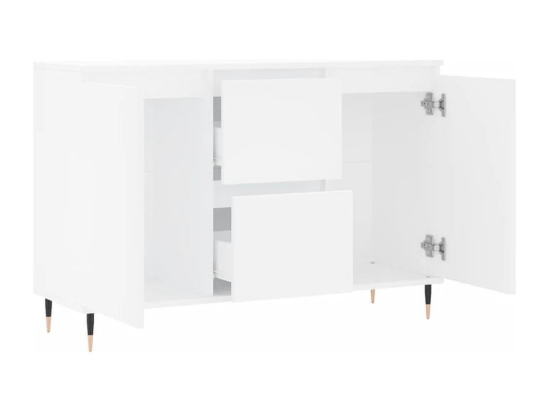 Sideboard Weiß 104x35x70 cm Holzwerkstoff