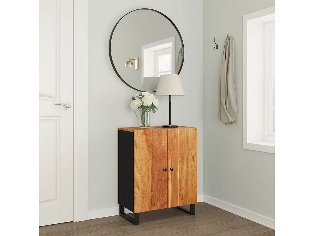 Buffet 60x33x75 cm Bois massif d'acacia