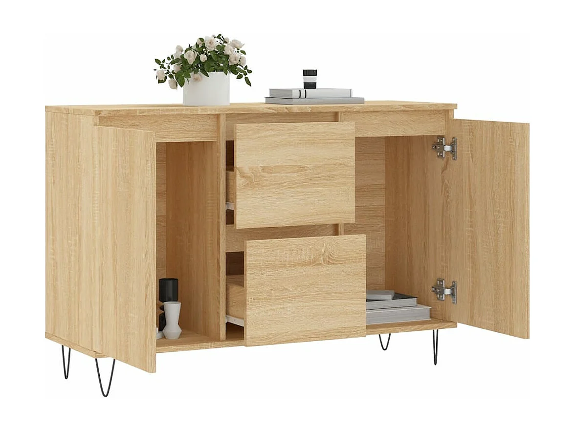 Sideboard Sonoma-Eiche 104x35x70 cm Holzwerkstoff