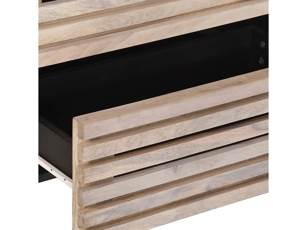 Sideboard 2 Stk. 60x34x75 cm Massivholz Mango