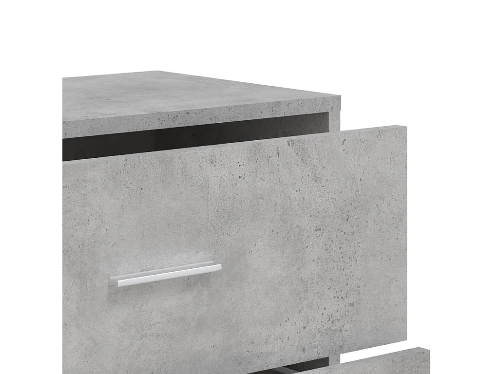 Credenza Grigio Cemento 60x31x84 cm in Legno Multistrato