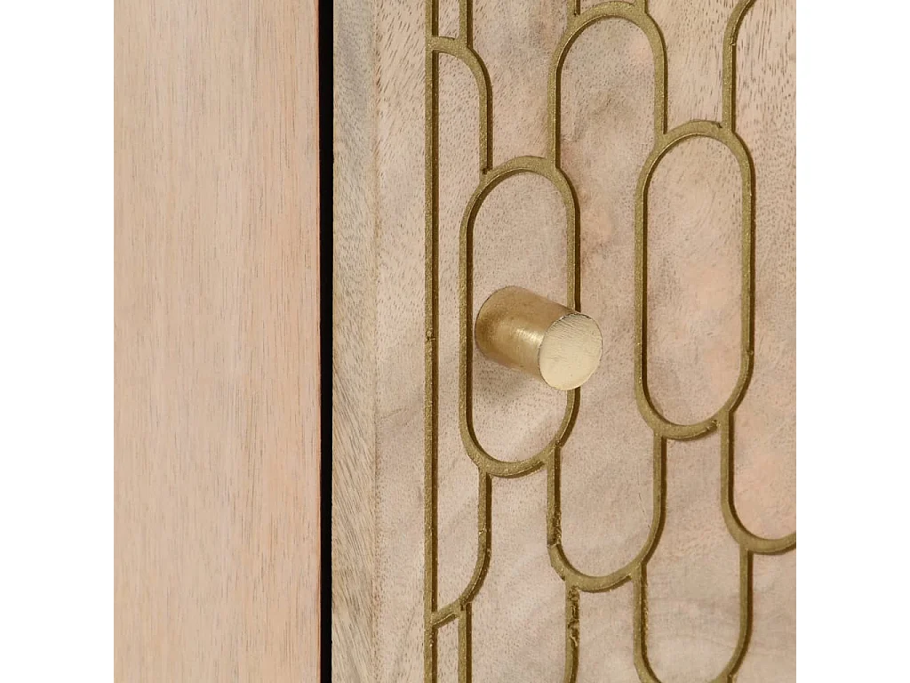 Armoire latérale 40x33x75 cm bois massif de manguier