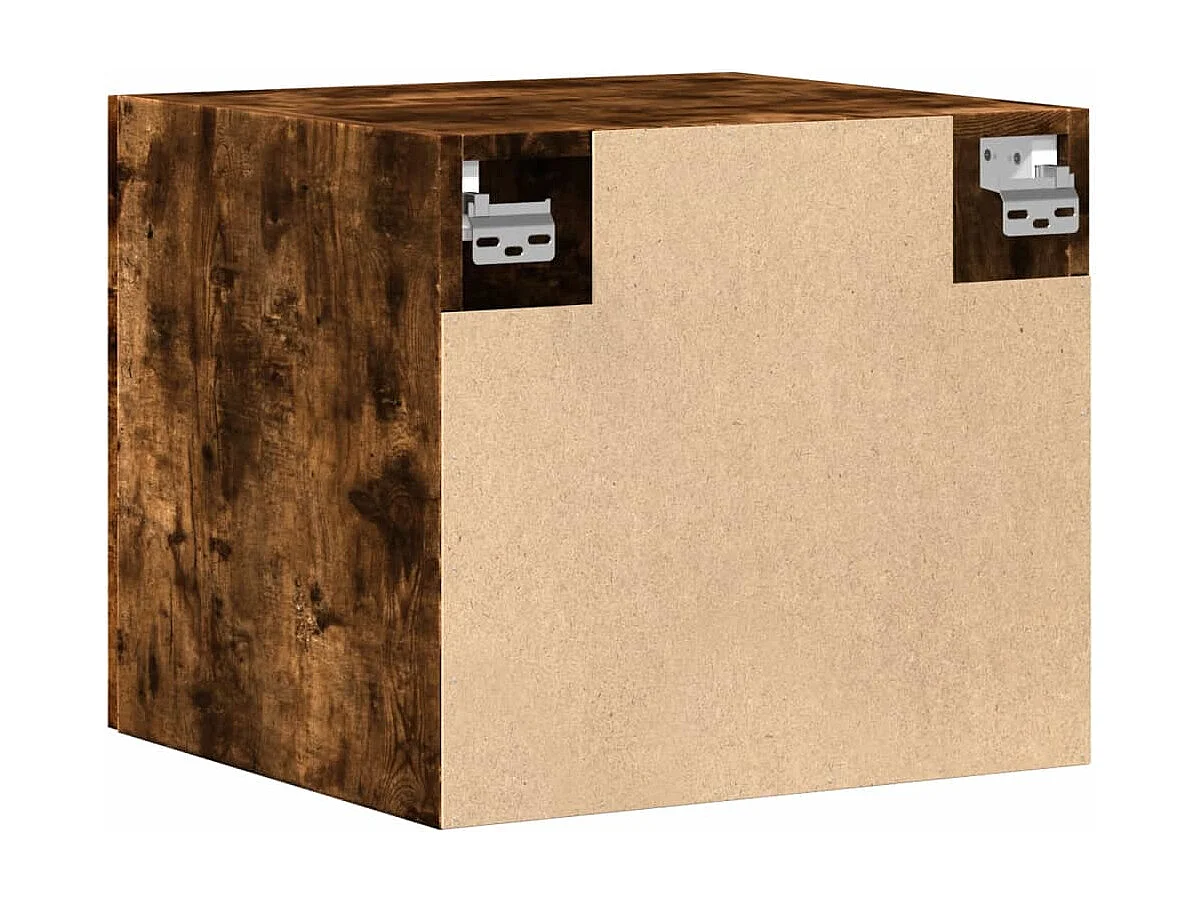 Armario de pared madera ingeniería roble ahumado 45x42,5x40 cm