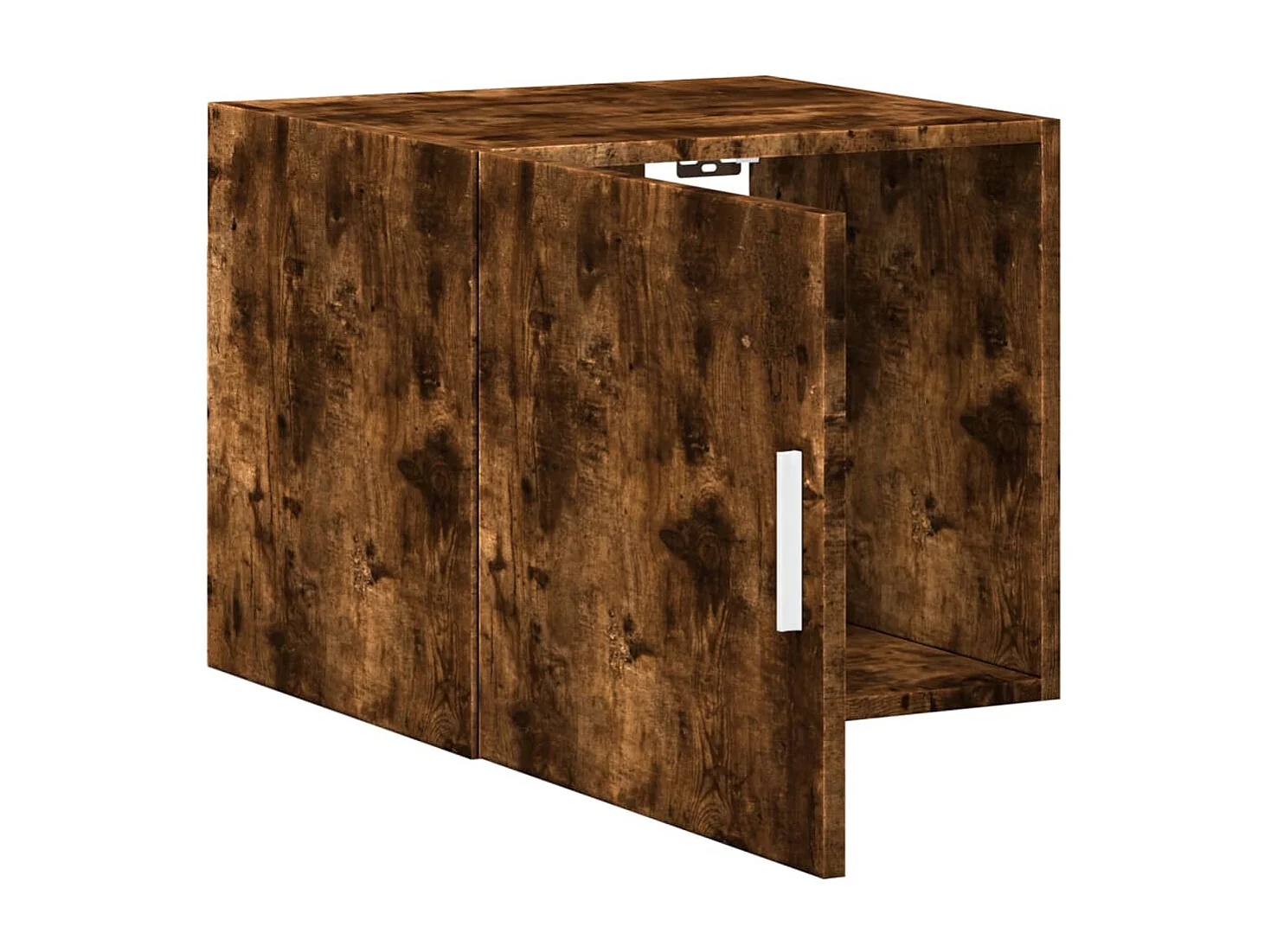 Armario de pared madera ingeniería roble ahumado 45x42,5x40 cm