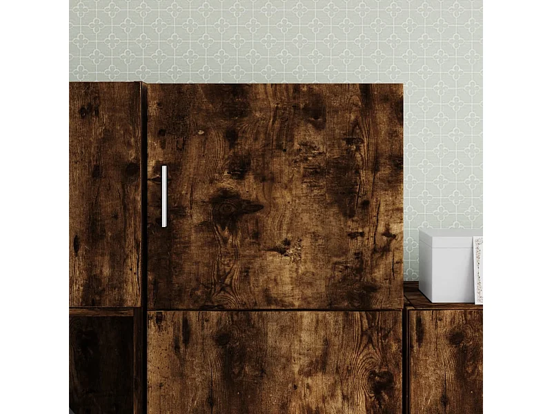 Mobile a Parete Rovere Fumo 45x42,5x40 cm in Legno Multistrato