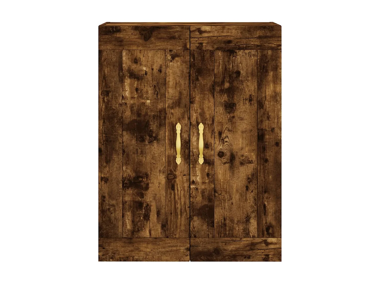 Armadietti a Parete 2 pz Rovere Fumo in Legno Multistrato