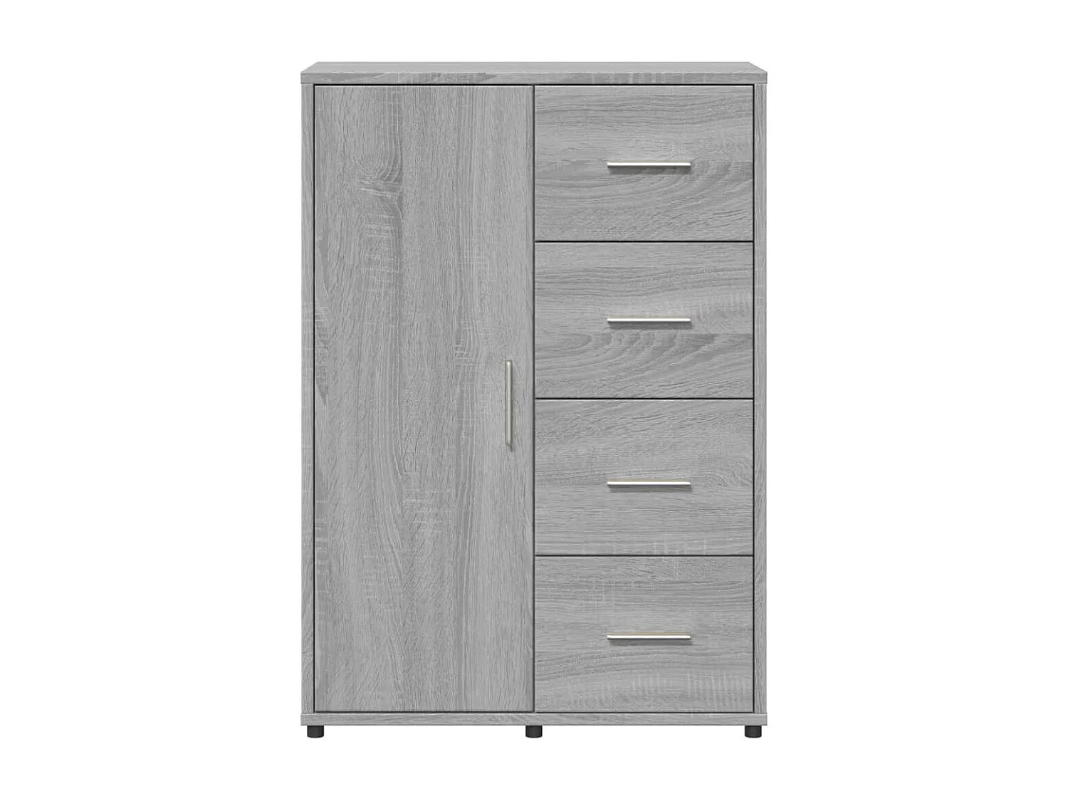 Credenza Grigio Sonoma 60x31x84 cm in Legno Multistrato
