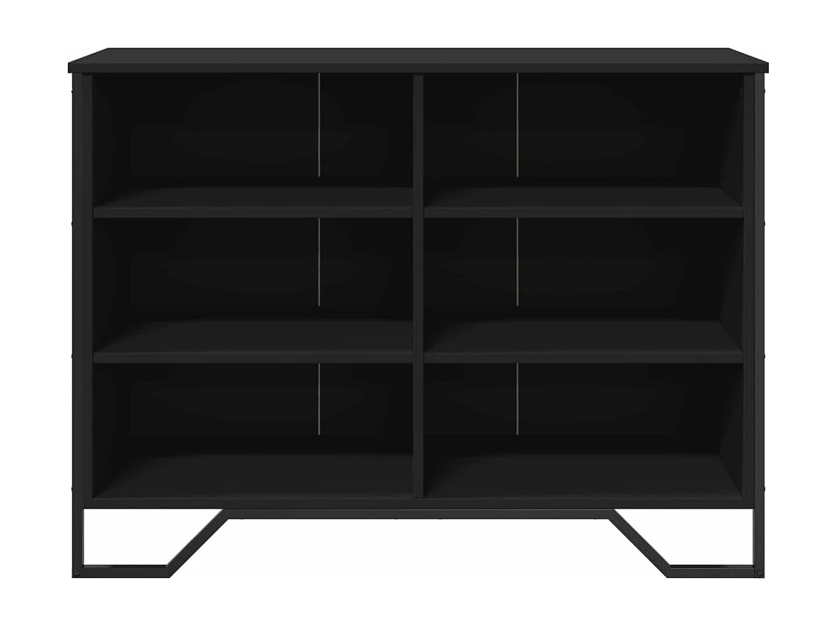 Buffet noir 101x35,5x74,5 cm bois d'ingénierie
