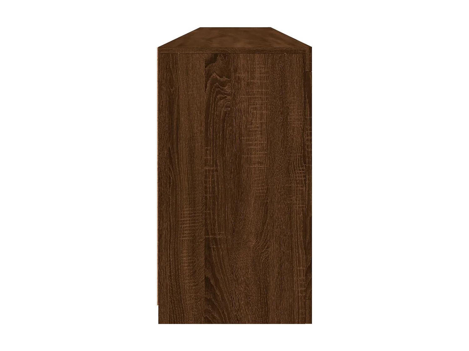 Aparador com luzes LED 202x37x67 cm carvalho castanho