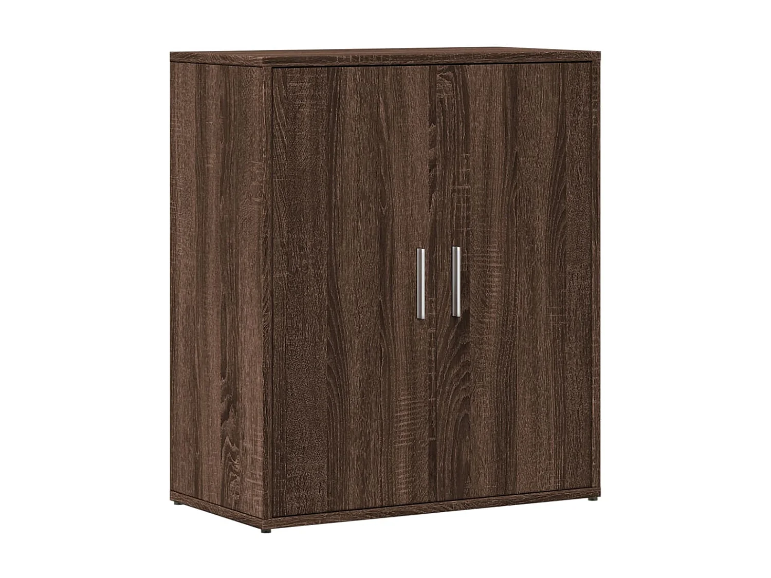 Buffet chêne marron 60x31x70 cm bois d'ingénierie