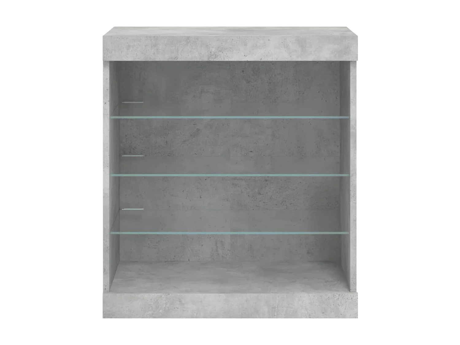 Buffet avec lumières LED gris béton 60,5x37x67 cm