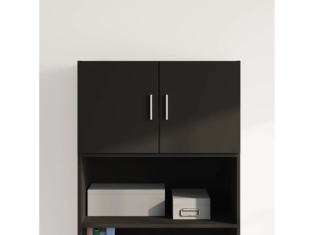 Wandschrank Schwarz 70x42,5x40 cm Holzwerkstoff
