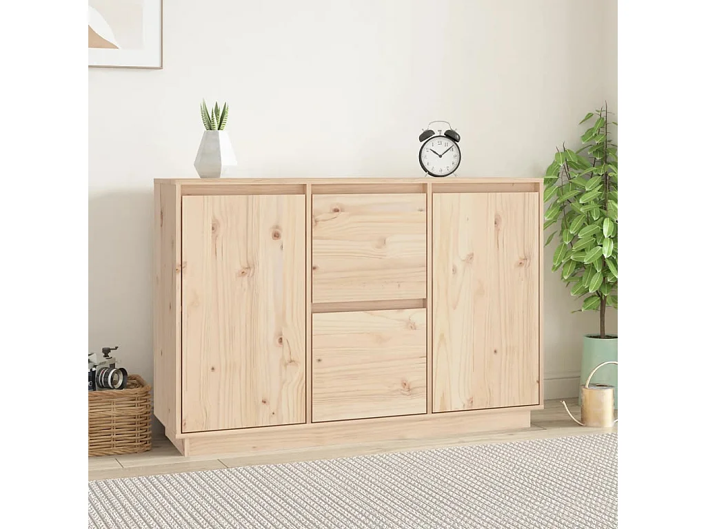 Buffet 111x34x75 cm Bois massif de pin