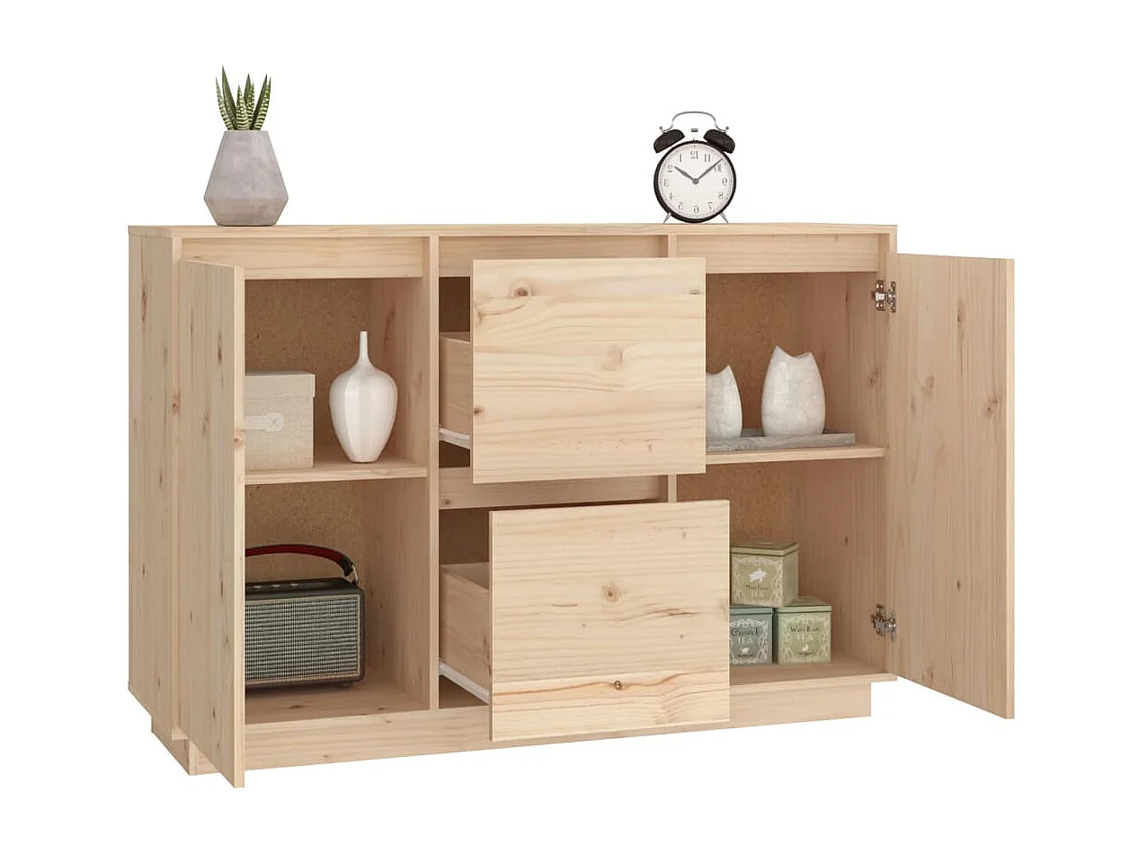 Buffet 111x34x75 cm Bois massif de pin