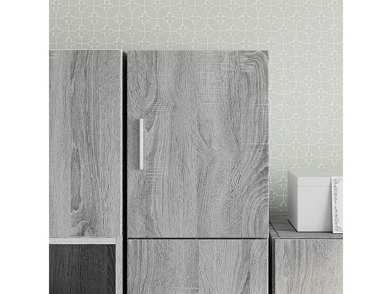 Mobile a Parete Grigio Sonoma 30x42,5x40cm in Legno Multistrato
