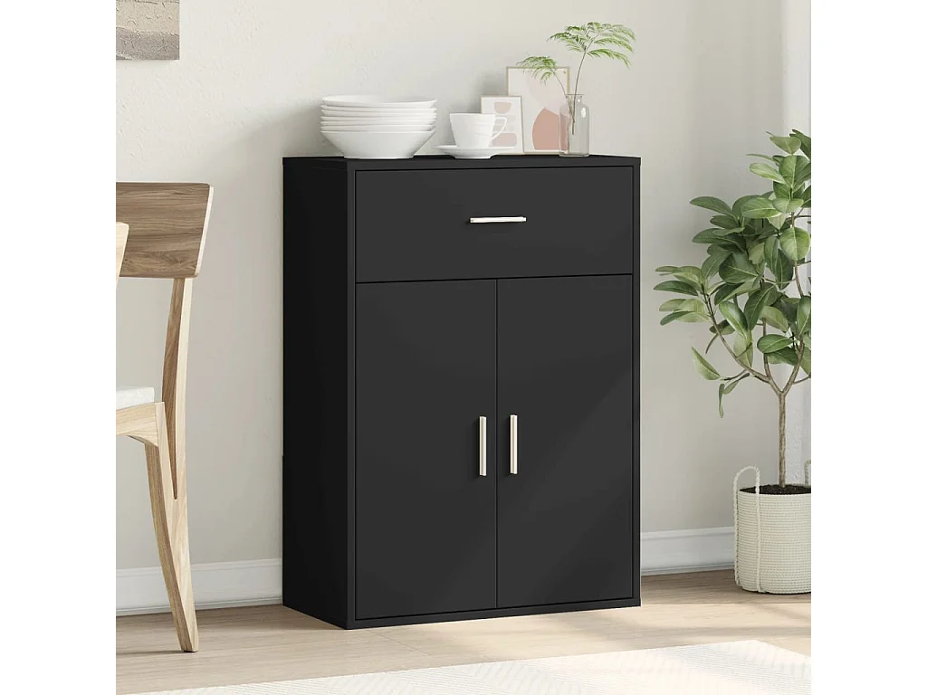 Sideboard Schwarz 60x30x84 cm Holzwerkstoff