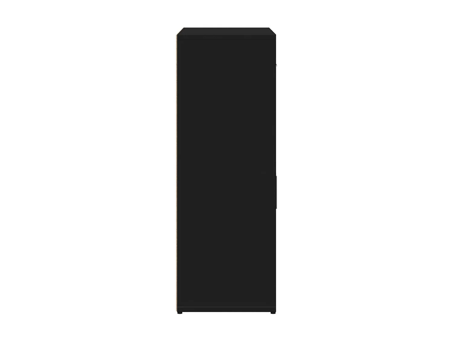 Credenze 2 pz Nere 60x30x84 cm in Legno Multistrato