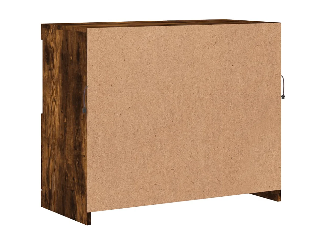 Credenza con Luci LED Rovere Fumo 81x37x67 cm