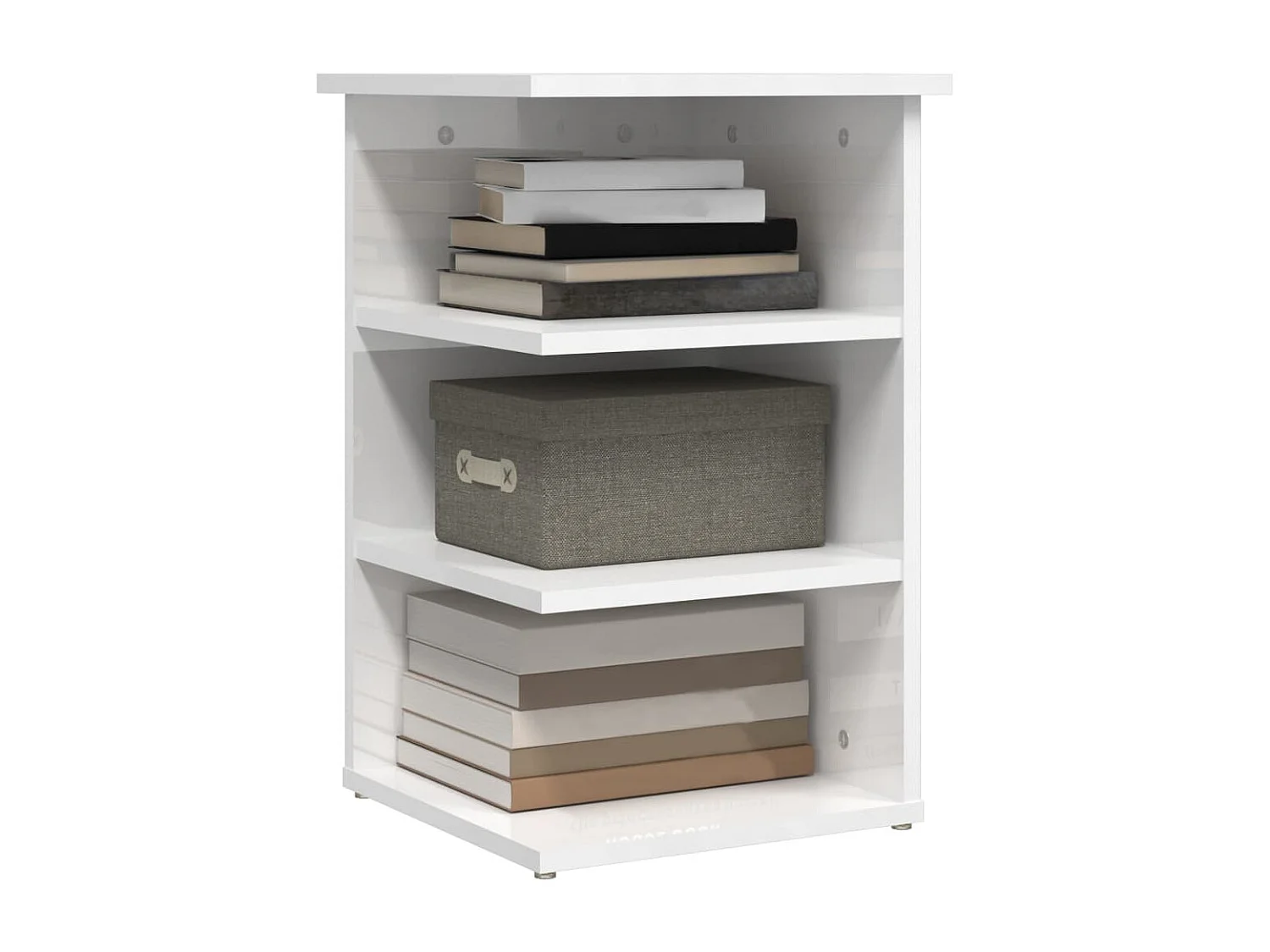 Armoire latérale Blanc brillant 35x35x55 cm Bois d’ingénierie