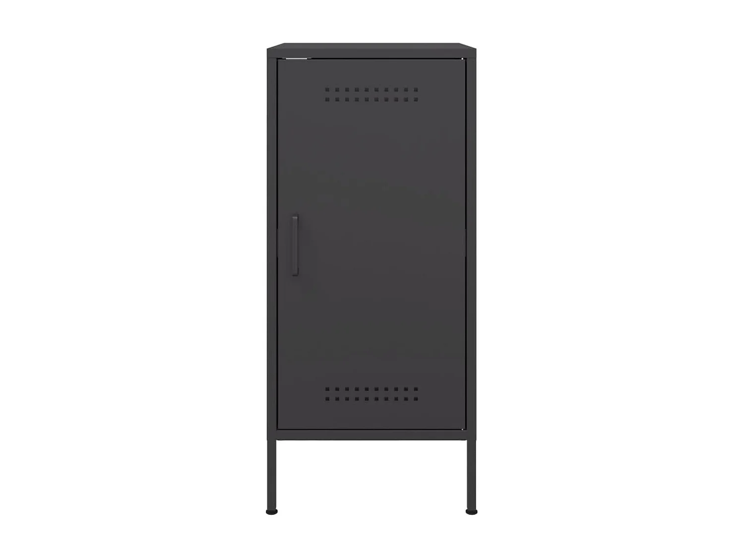 Buffets 2 pcs noir 36x39x79 cm acier