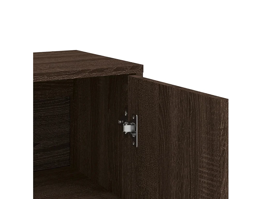 Buffets 2 pcs chêne marron 60x31x84 cm bois d'ingénierie