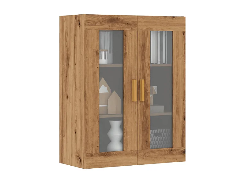 Armario colgante de pared roble artesanal 69,5x34x90 cm