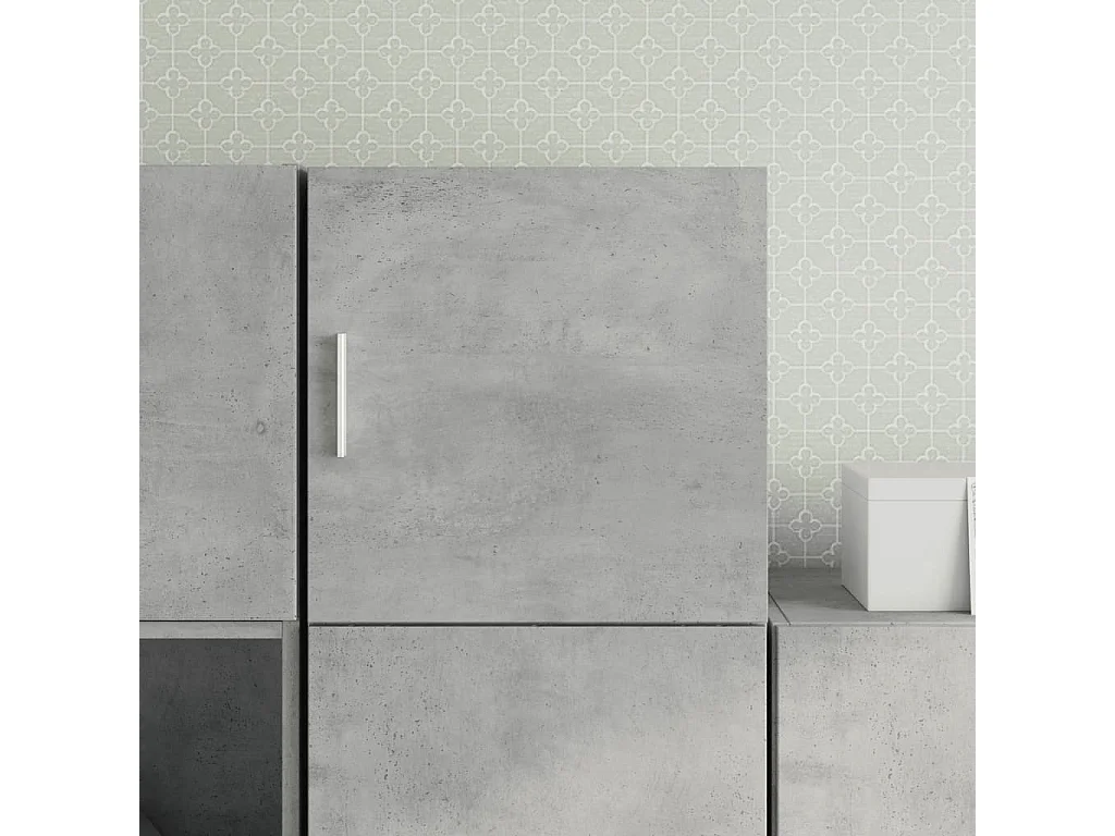 Armoire murale gris béton 40x42,5x40 cm bois d'ingénierie