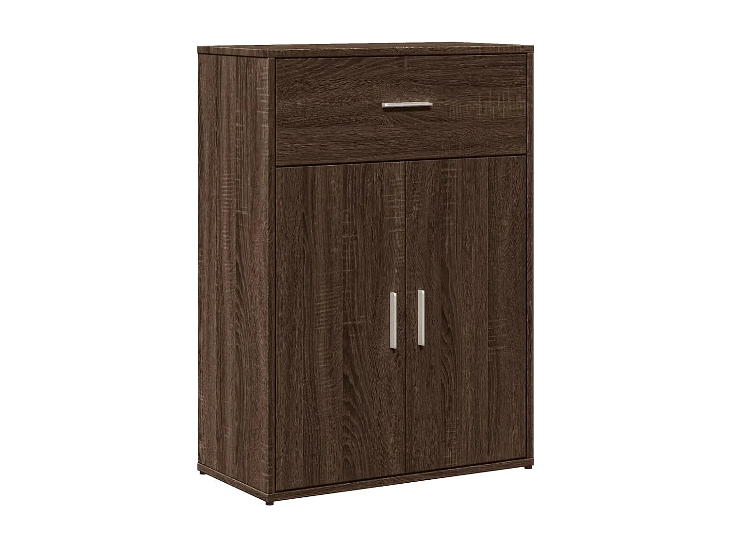 Buffets 2 pcs chêne marron 60x30x84 cm bois d'ingénierie