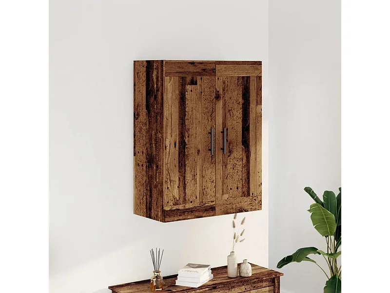 Mobile a Parete Legno Vecchio 69,5x34x90 cm in Truciolato