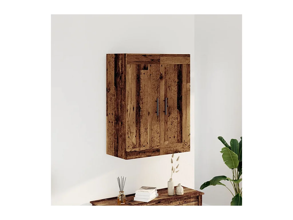 Mobile a Parete Legno Vecchio 69,5x34x90 cm in Truciolato