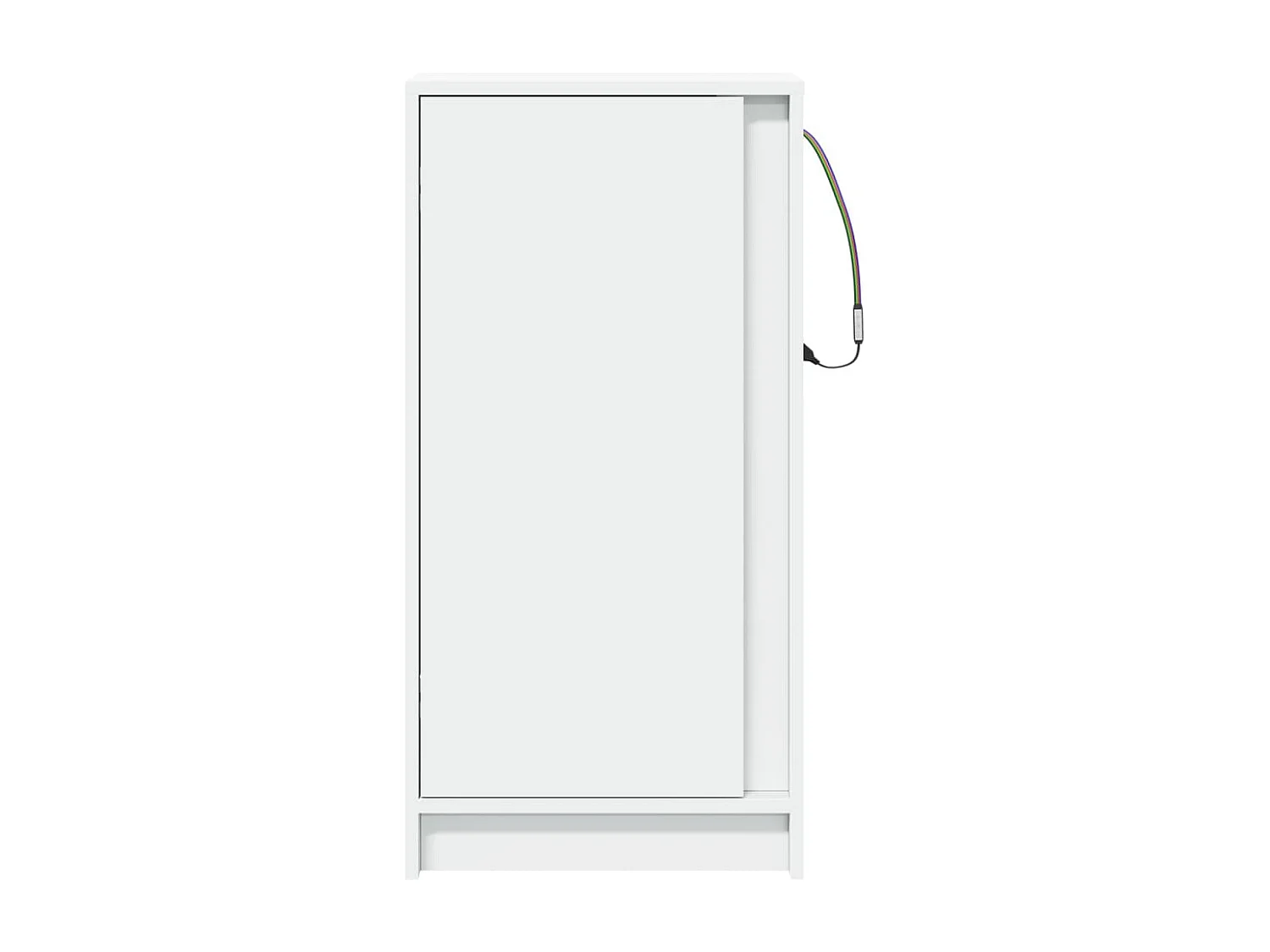 Credenza con LED Bianca 42,5x34x85 cm in Legno Multistrato