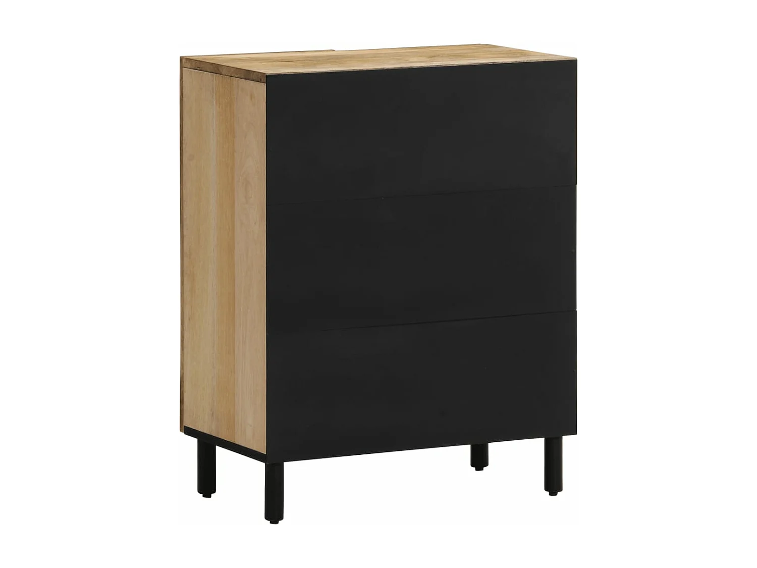 Credenza 60x33x75 cm in Legno Massello di Mango