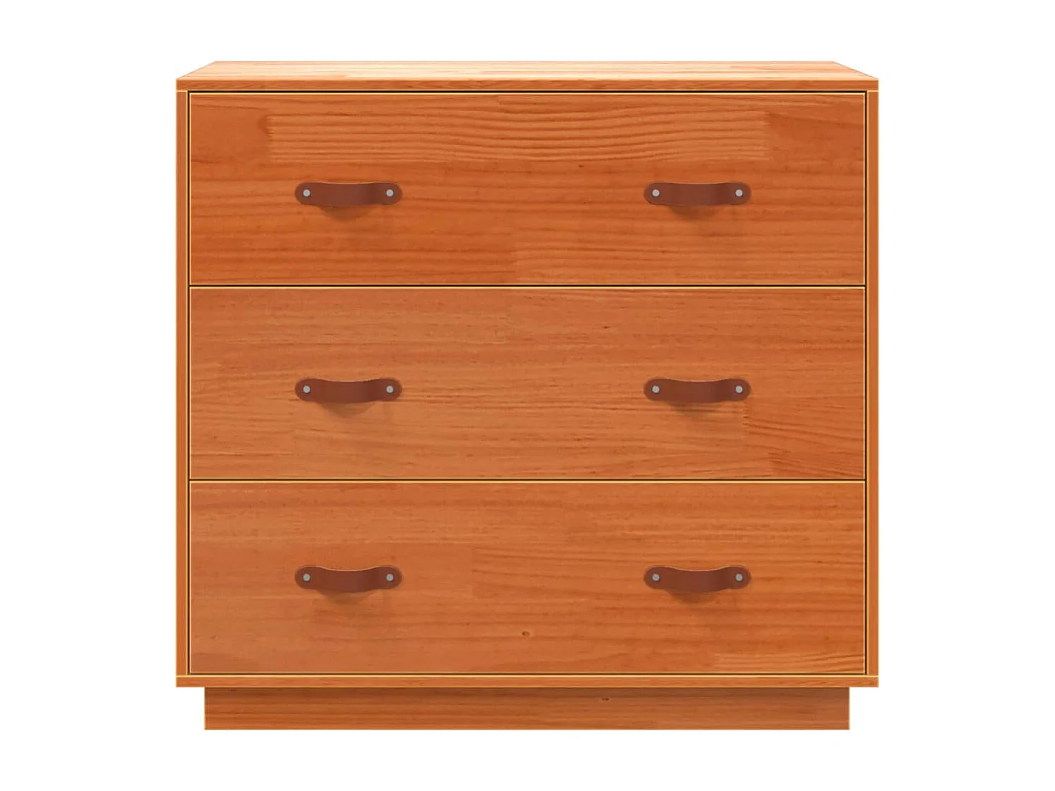 Sideboard Wachsbraun 80x40x75 cm Massivholz Kiefer