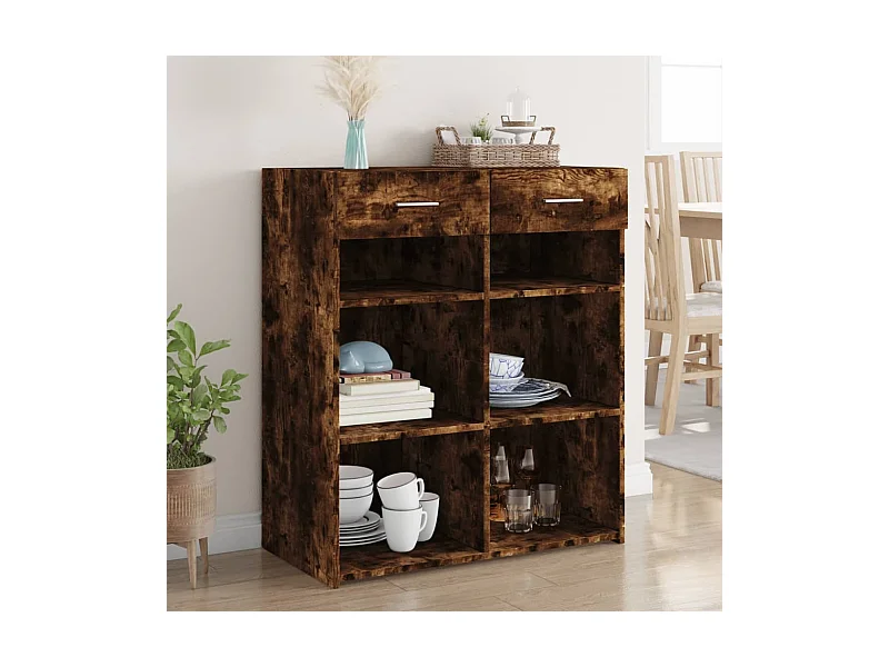 Sideboard Räuchereiche 80x42,5x93 cm Holzwerkstoff