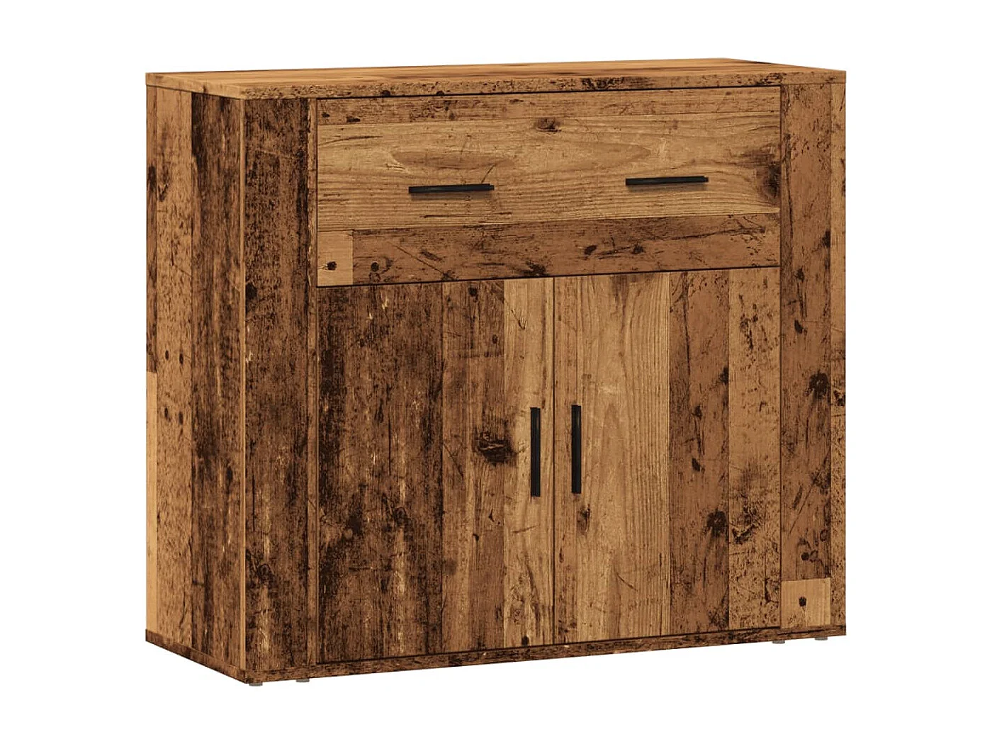 Aparador madera de ingeniería madera envejecida 80x33x70 cm